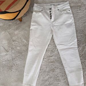 Lucky Brand White Ankle Jeans